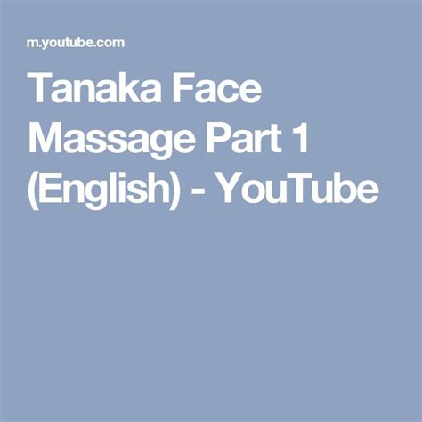 is tanaka massage effective|Tanaka Face Massage Part 4 (English) .